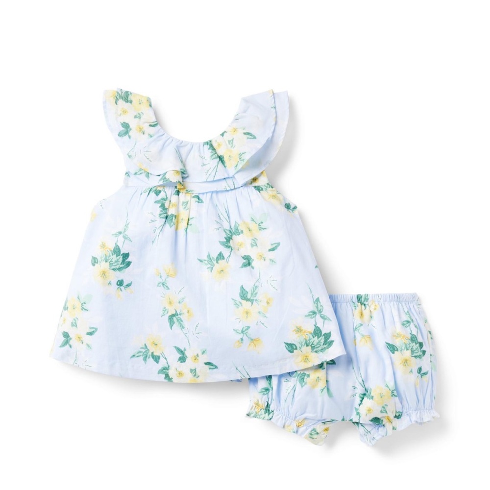JANIE & JACK BABY GIRL DAFFODIL DREAM MATCHING SET